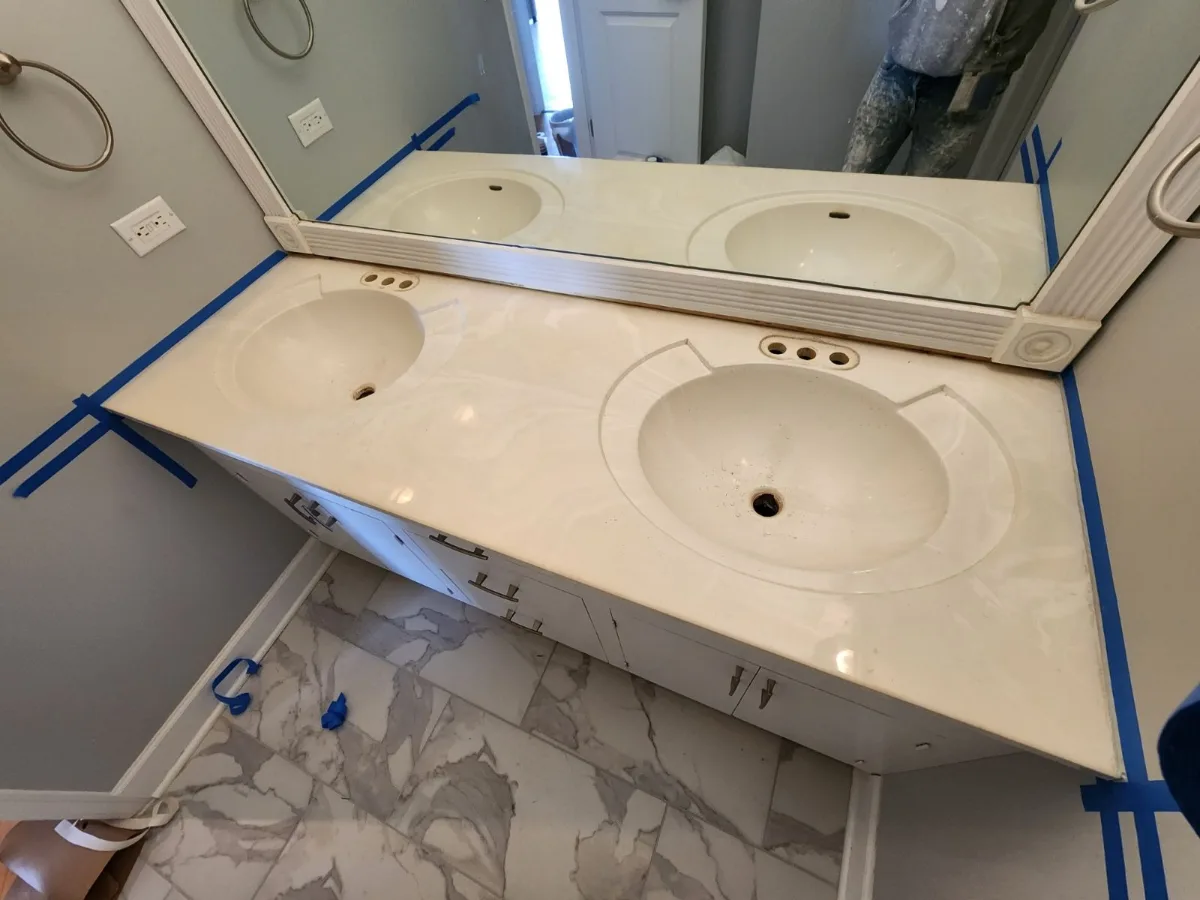 countertop refinishing denver before